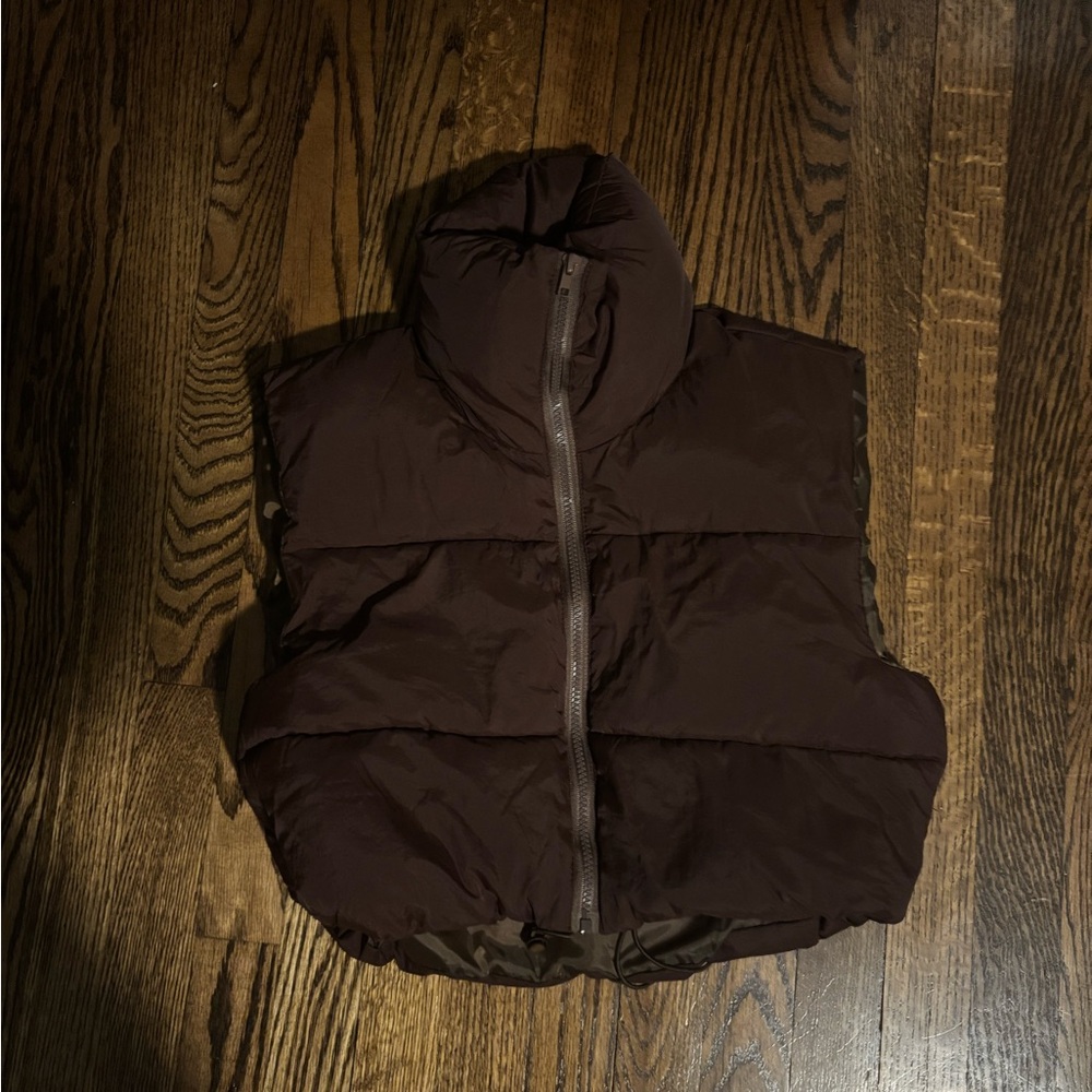 Deep Brown Puffer Vest